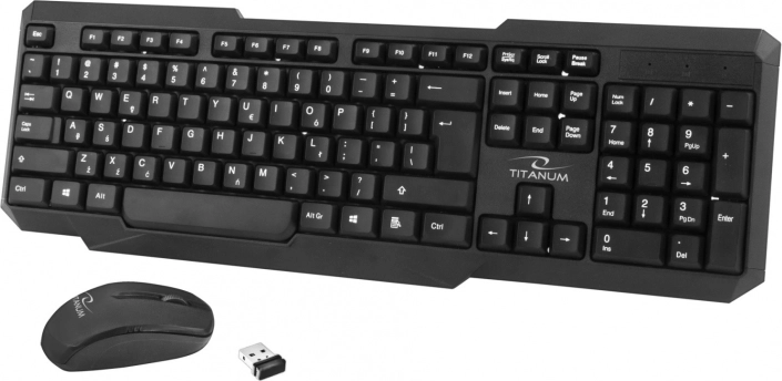 Bežični set tipkovnice i miša 2,4 GHz TITANUM Memphis