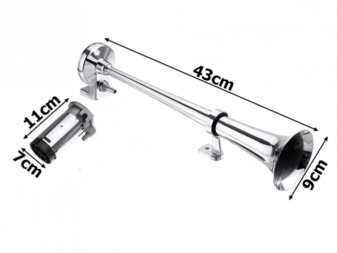 Pneumatska truba Chrome s kompresorom 12V