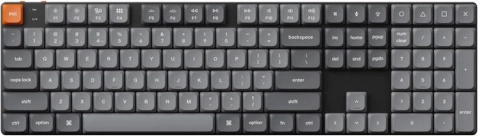Keychron K5 Max niskoprofilna bežična mehanička tipkovnica s smeđim prekidačima