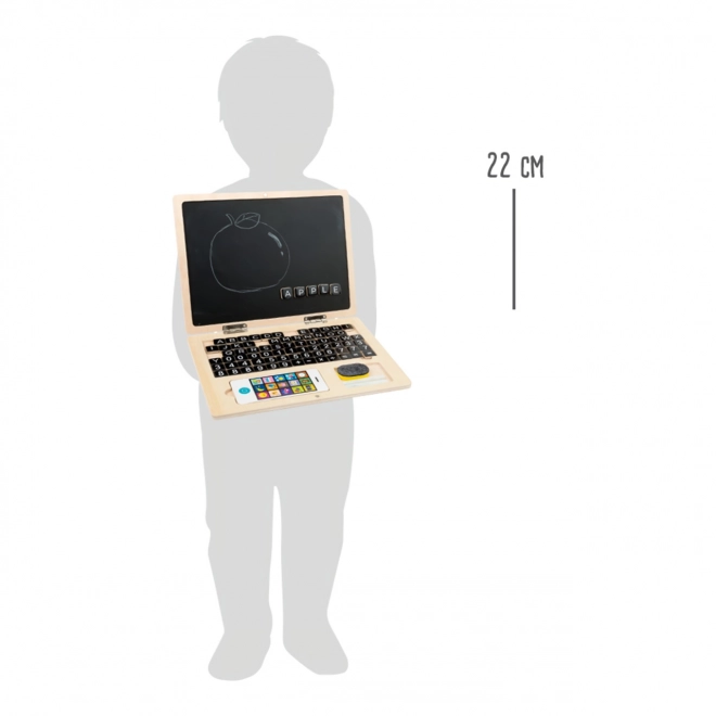 Magnetski drveni laptop Small Foot