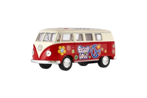 Autobus Kinsmart VW Klasični kov/plast 13 cm na povlačenje