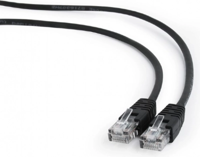 Patch kabel Cat5e 1 m crni