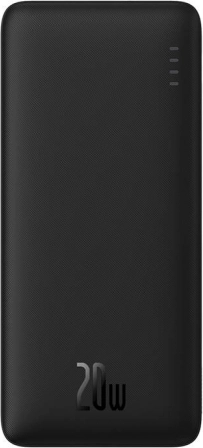 Baseus Airpow powerbanka 10000 mAh 20 W crna