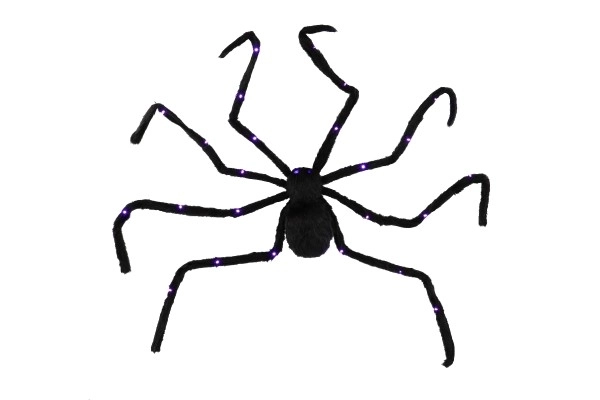 Veliki plišani pauk na baterije sa svjetlom 125 x 9 cm