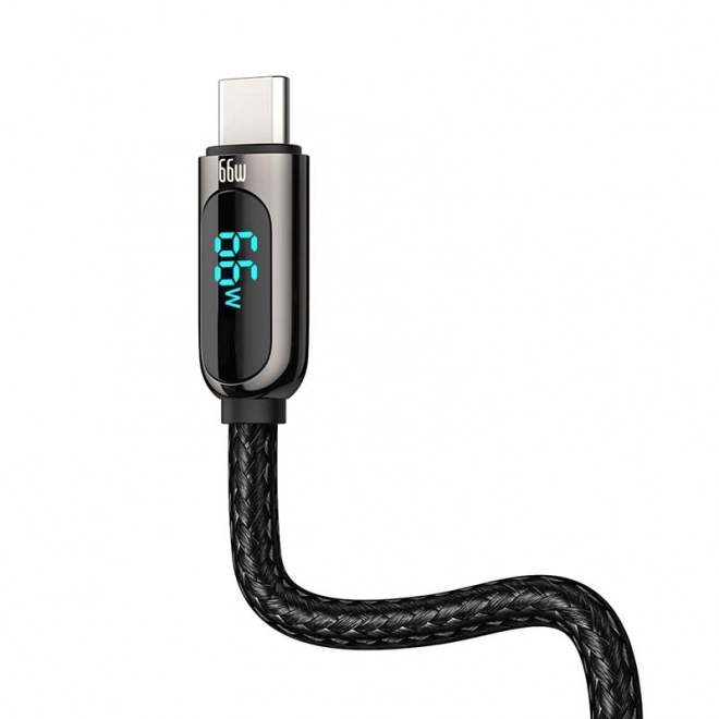 Baseus Kabel za prikaz USB na Type-C, 66W, 2 m (crni)