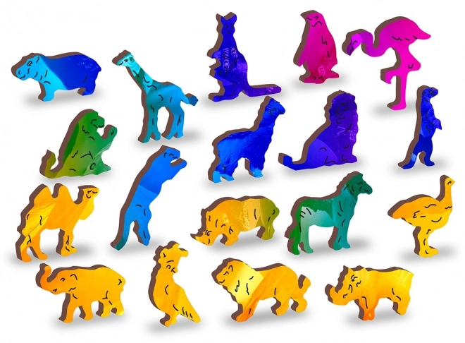 Drvene puzzle Ptičji raj 2u1