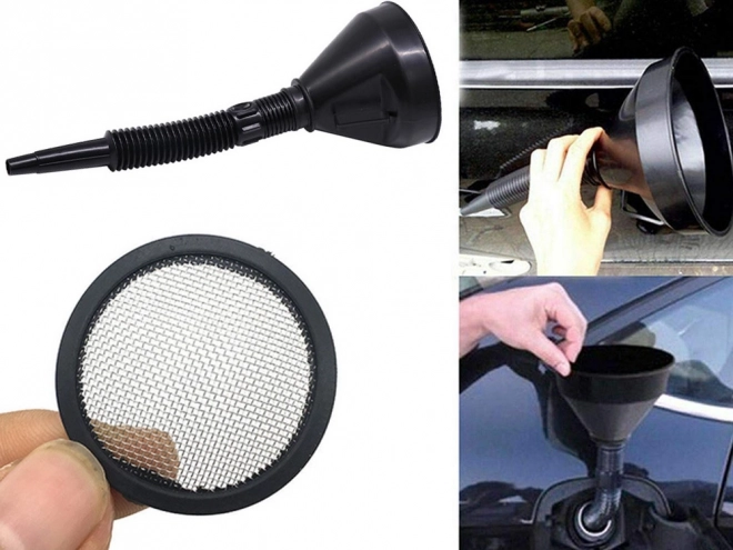 Lijevak za auto ulje s mrežicom