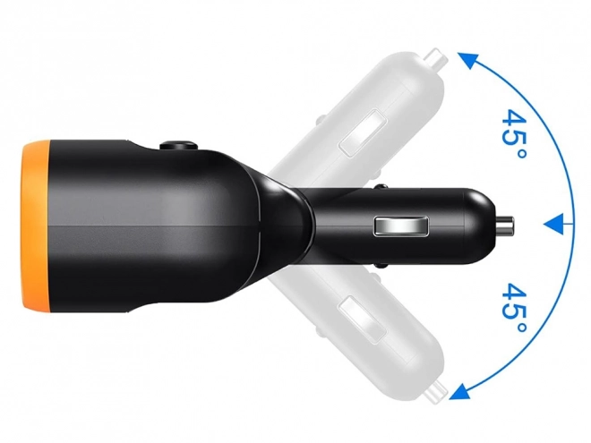 Razdjelnik za upaljač s USB-A i USB-C QC 3.0 punjačem