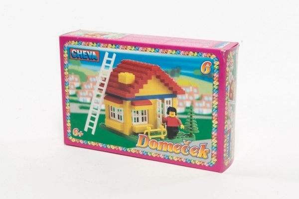 Konstrukcijska igračka Cheva 6 Kućica plast 86ks u kutiji 22,5x15x5cm