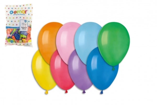 Šareni mix balona na napuhavanje 21 cm - 100 komada