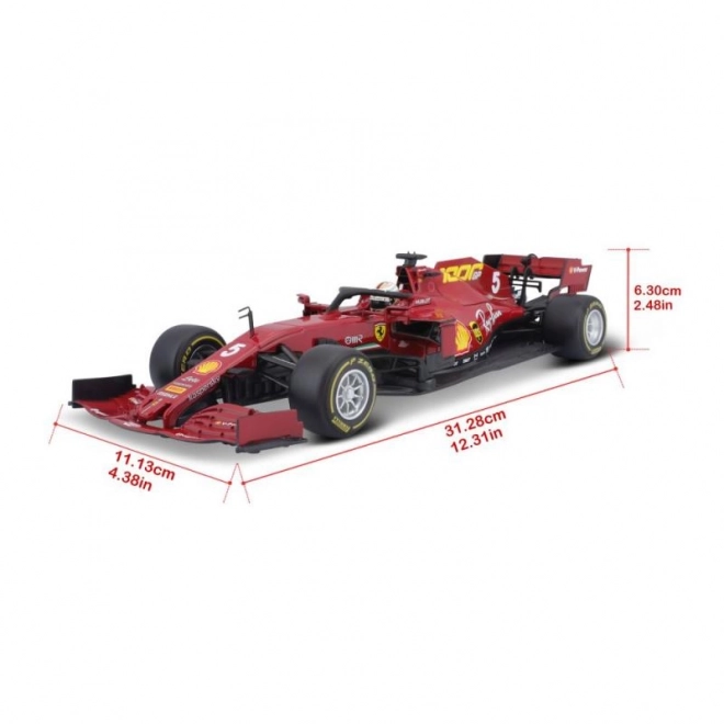 Metalni model bolida Ferrari SF1000 F1 2020 Tuscan GP Sebastian Vettel