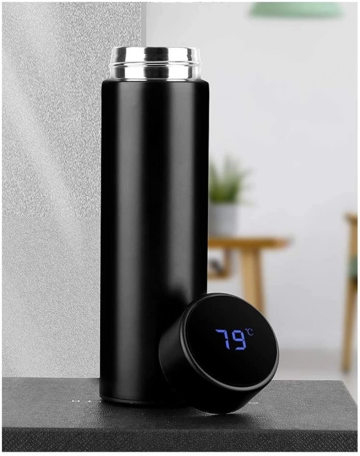 Termo šalica s LED zaslonom 500 ml crna