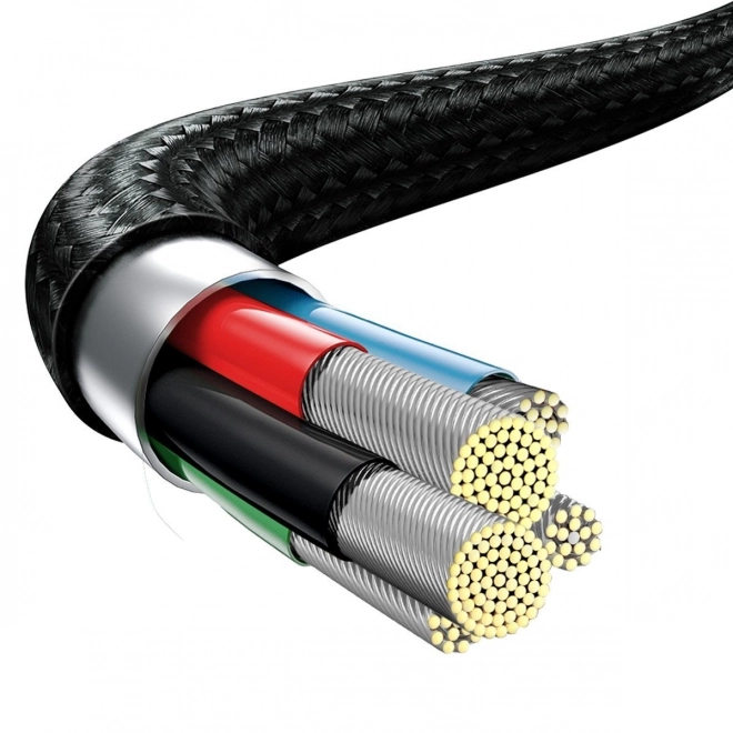 Punjački kabel Baseus 3 u 1, 20W, crni, 1,5 m