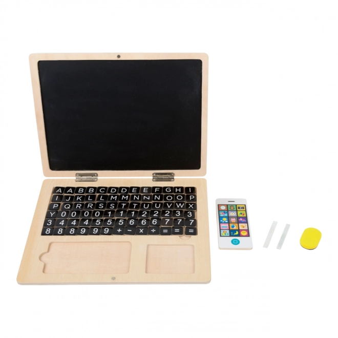 Magnetski drveni laptop Small Foot