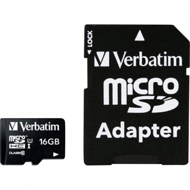 Verbatim memorijska kartica 16GB microSDHC UHS-I s adapterom
