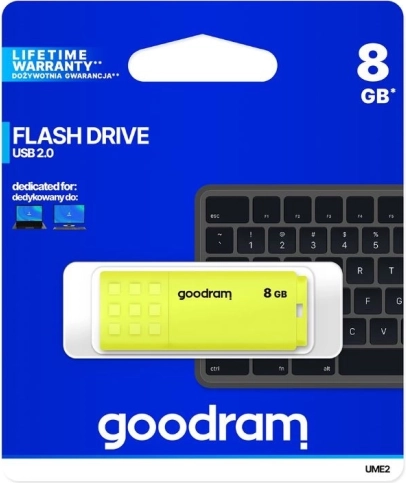 USB Flash Disk GOODRAM UME2 8GB USB 2.0 žuti
