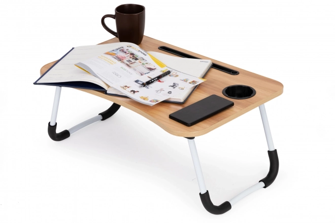 Stabilni stol za laptop za krevet - Drveni