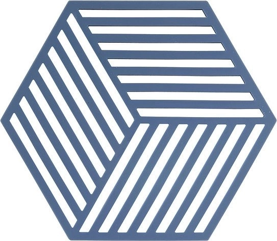 Podloga za vruće posuđe Zone Hexagon – Plava