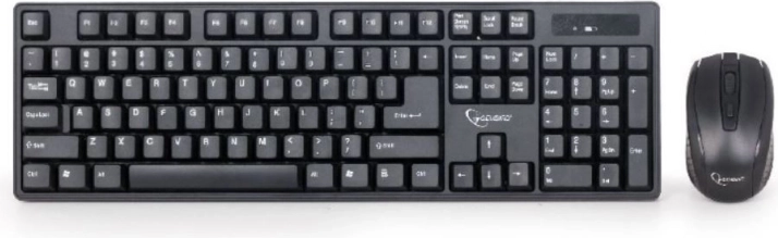 Gembird bežični set tipkovnice i miša crna