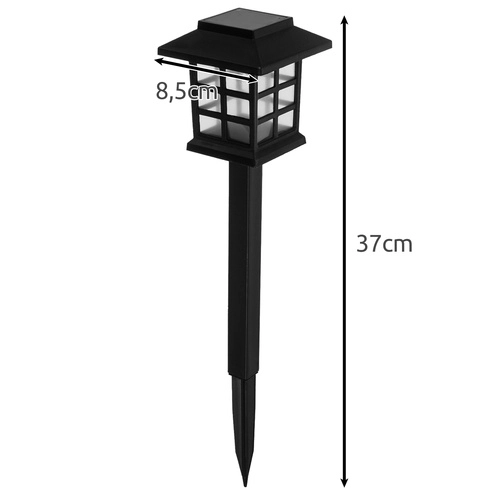 Solarne vrtne lampe LED – set 6x kućica