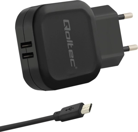Mrežni punjač 17W, 5V, 3.4A, 2xUSB s Micro USB kabelom