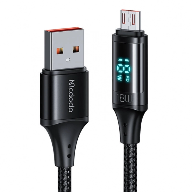 Kabel Mcdodo CA-1070 USB na Micro USB, 3A, 1,2 m (crna)