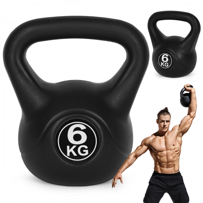 Kettlebell za vježbanje crna - 6kg