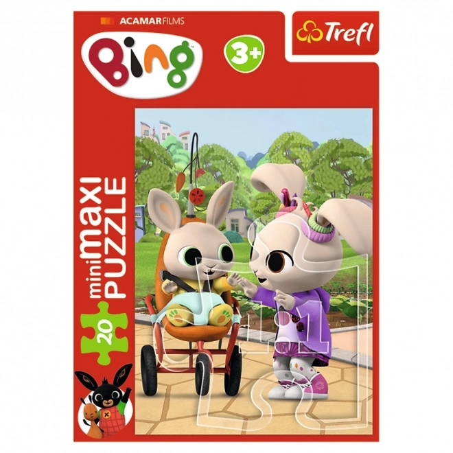 Mini slagalica miniMaxi 20 dijelova Bingovi prijatelji/Kunić Bing
