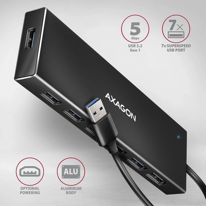 USB Hub 7-Portni AXAGON HUE-F7A