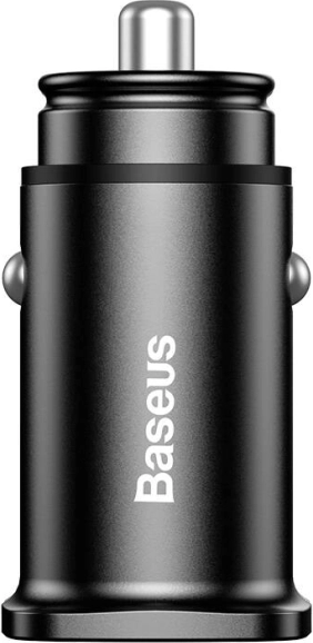 Baseus auto adapter 2×USB 30 W s brzim punjenjem QC 3.0 (crni)