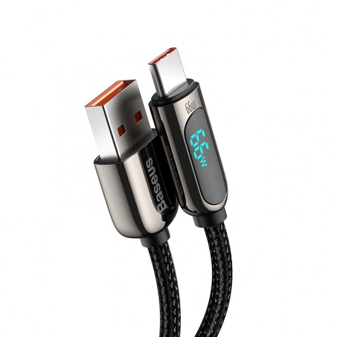 Baseus Kabel za prikaz USB na Type-C, 66W, 2 m (crni)