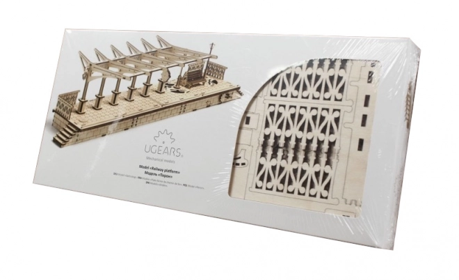 Ugears 3D zagonetka - Željeznička stanica 196 dijelova
