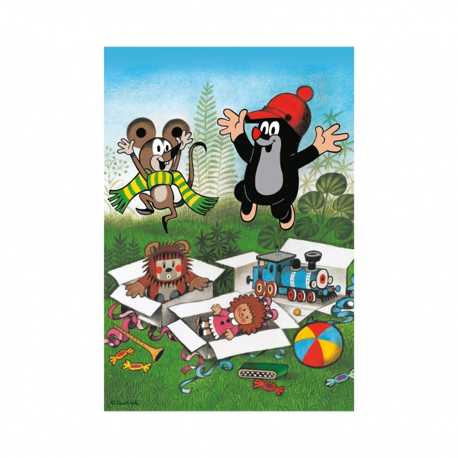 Puzzle 2v1 Krtica se veseli - 2 x 48 dijelova