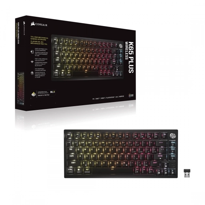 Mehanička tipkovnica K65 Plus Wireless Tactile 75% RGB
