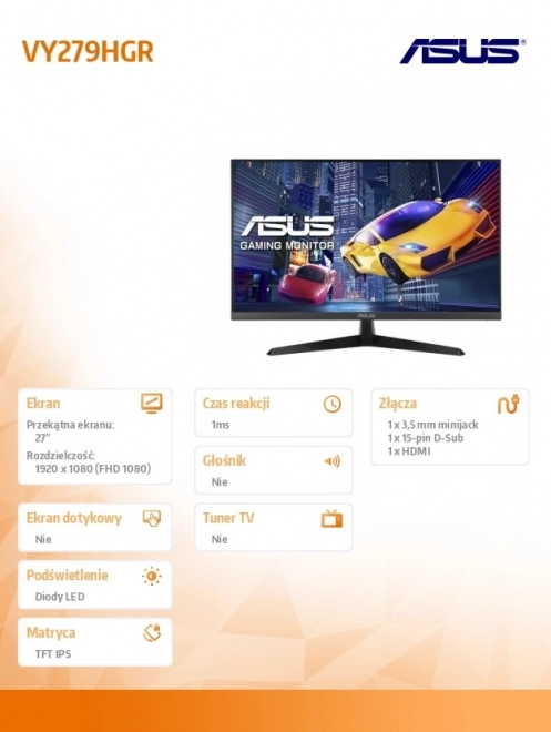 Monitor 27 inča VY279HGR IPS HDMI 120Hz FHD