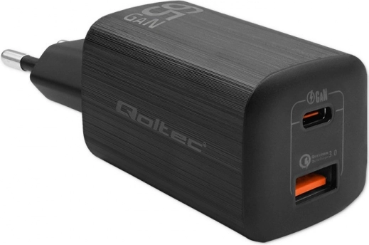 Mrežni punjač 65W GaN ULTRA s USB‑C PD i USB, crna