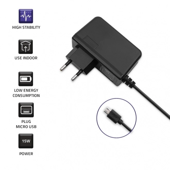 Punjač Qoltec 15W s micro USB kabelom