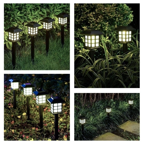Solarne vrtne lampe LED – set 6x kućica