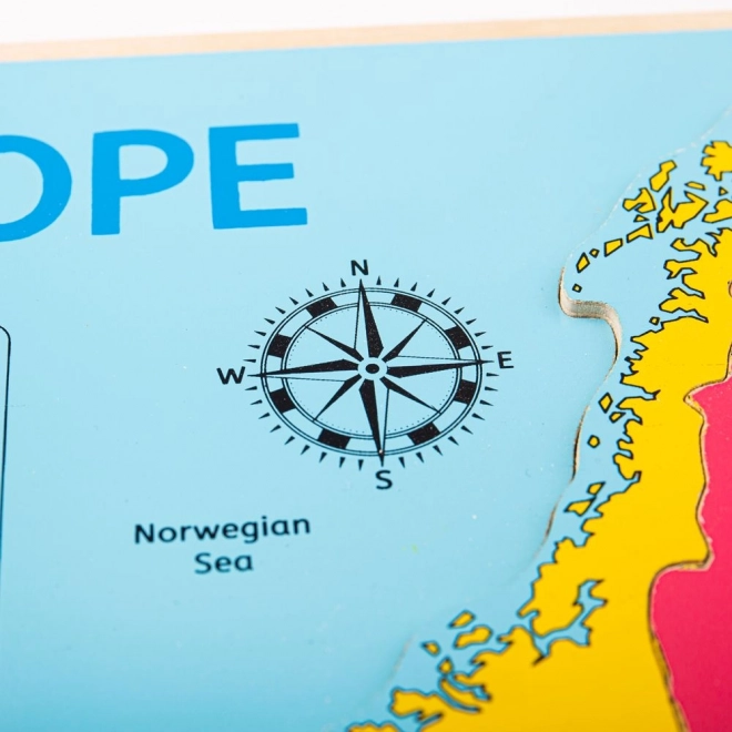 Bigjigs Toys Drvene puzzle mapa Europe 25 dijelova