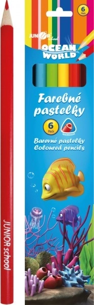 Pastelne bojice Ocean World trokutaste 6 kom