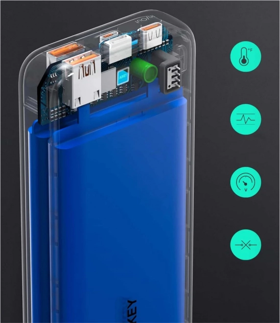 Powerbank Aukey, 20000mAh, brzo punjenje