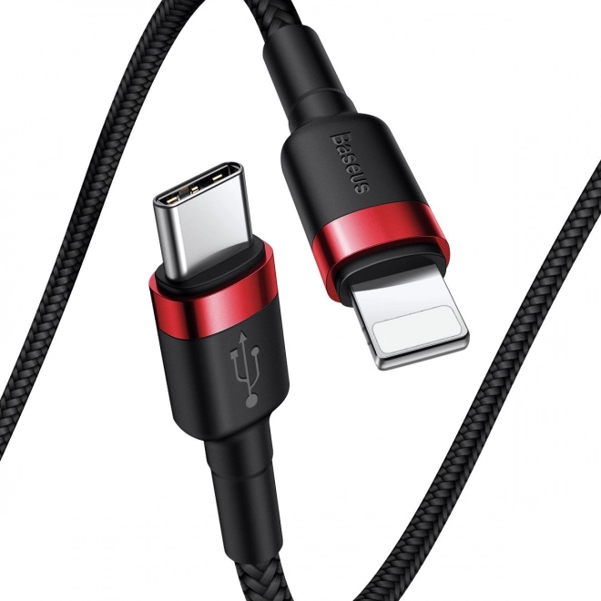 Kabel Baseus Cafule USB-C na Lightning 18W crveno-crni