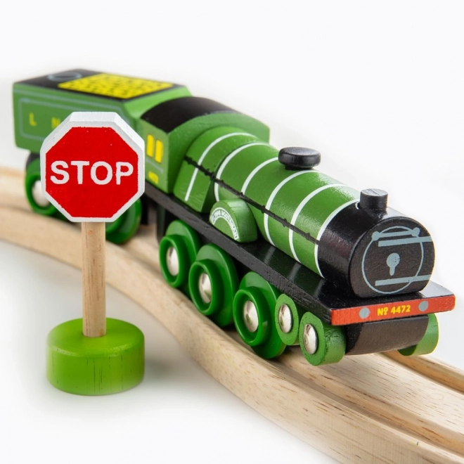 Drvena lokomotiva Flying Scotsman - replika