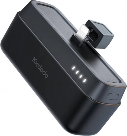 Mcdodo power banka 5000 mAh, 20W s Lightning konektorom (crna)