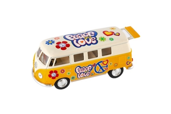 Autobus Kinsmart VW Klasični kov/plast 13 cm na povlačenje