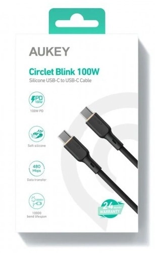 Silikonski USB-C na USB-C kabel 1,8 m 100W AUKEY