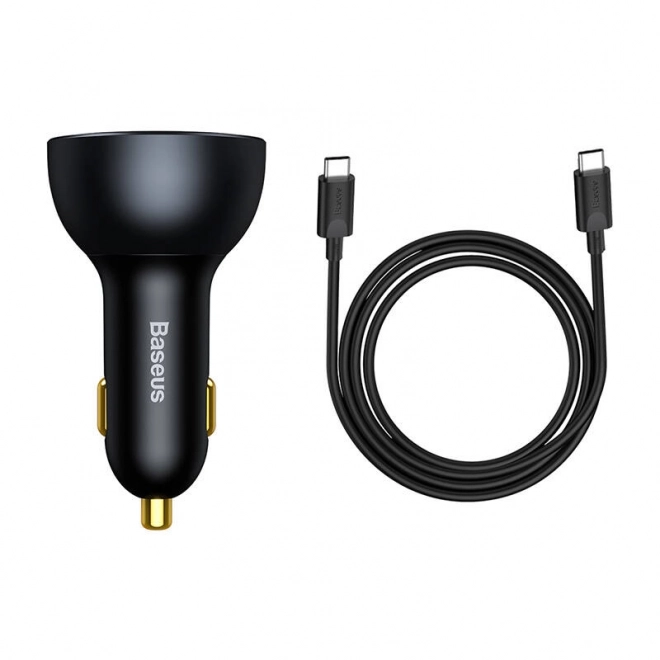 Punjač za auto Baseus Qualcomm, USB, 2x USB-C, 160 W (siva)