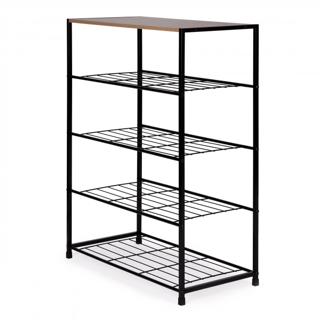 Elegantni stalak za cipele od masivnog drva LOFT