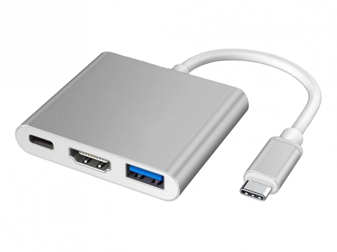 Adapter 3u1 USB-C HDMI 4K