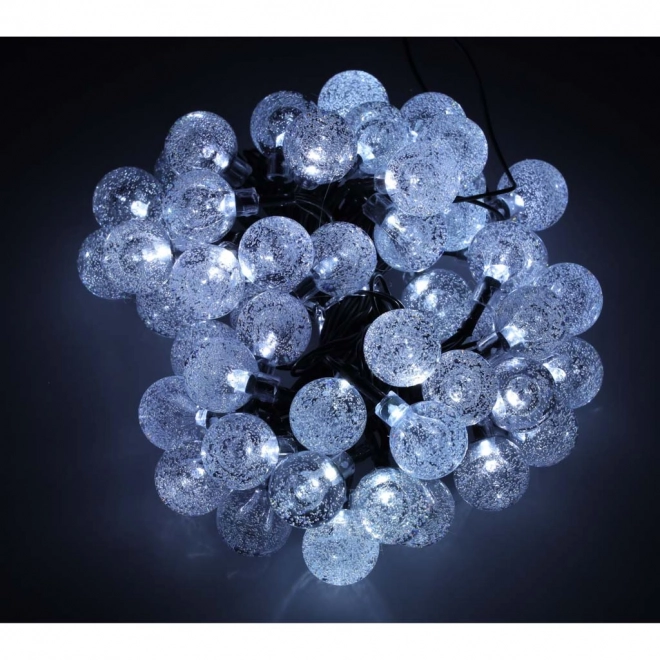 Solarna vrtna rasvjetna kugla 7m 50LED hladno bijela